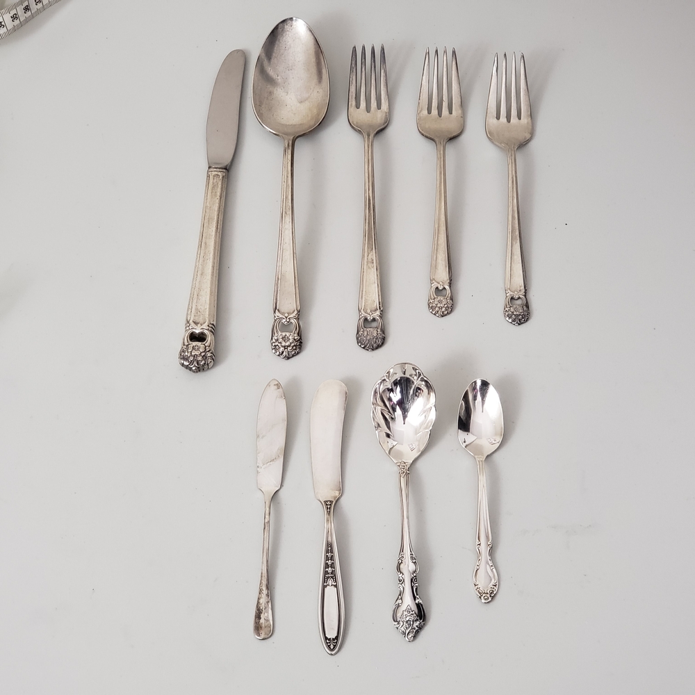 Assorted Silverplate Flatware - 9 Pieces